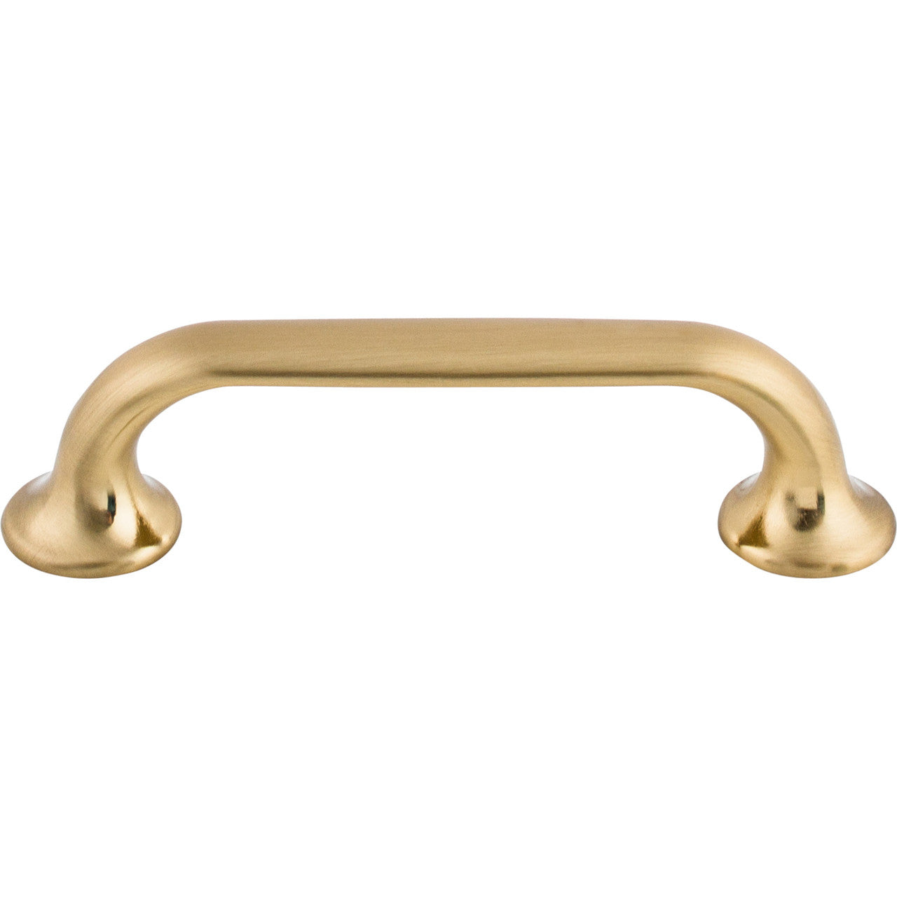 Top Knobs TK593HB: 3-3/4" cc Oculus D-Handle Cabinet Pull - Honey Bronze