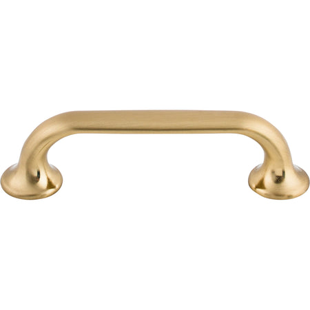Top Knobs TK593HB: 3-3/4" cc Oculus D-Handle Cabinet Pull - Honey Bronze