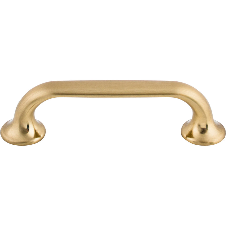 Top Knobs TK593HB: 3-3/4" cc Oculus D-Handle Cabinet Pull - Honey Bronze
