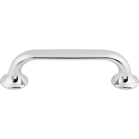 Top Knobs TK593PC: 3-3/4" cc Oculus D-Handle Cabinet Pull - Polished Chrome