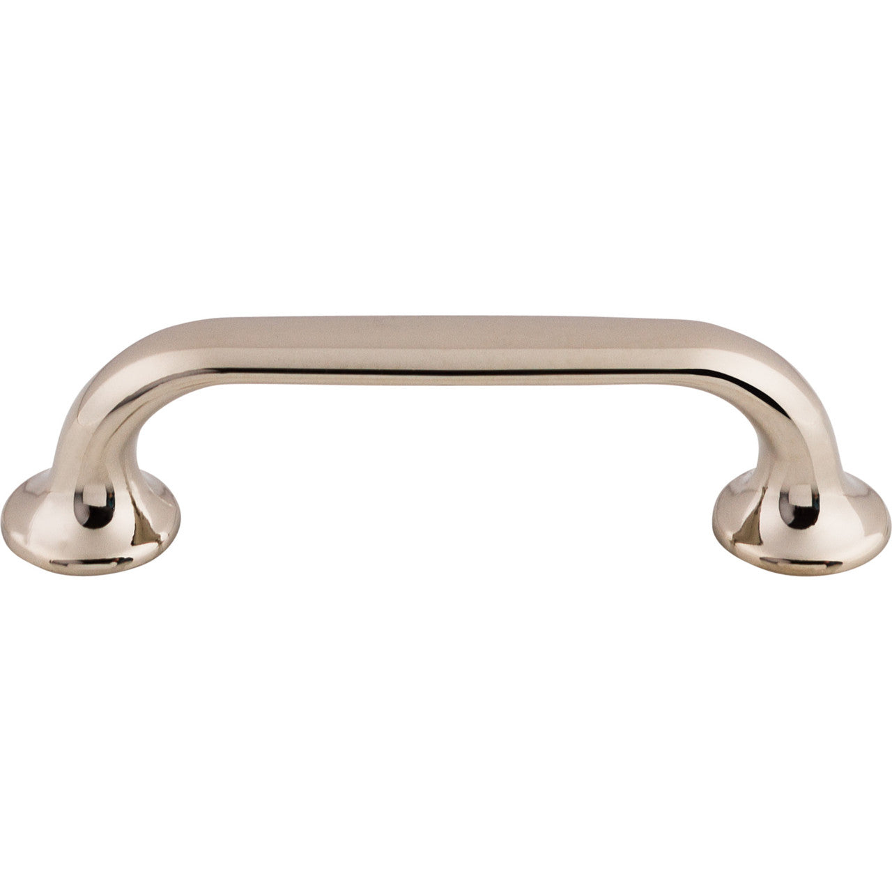 Top Knobs TK593PN: 3-3/4" cc Oculus D-Handle Cabinet Pull - Polished Nickel
