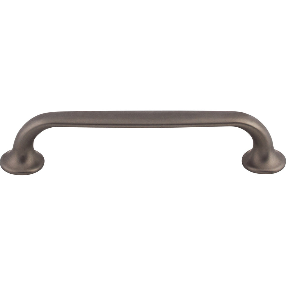Top Knobs TK594AG: 5-1/16" cc Oculus D-Handle Cabinet Pull - Ash Gray