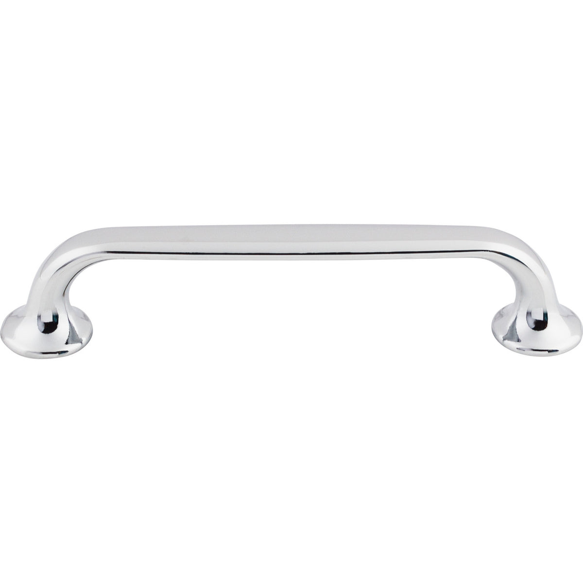 Top Knobs TK594PC: 5-1/16" cc Oculus D-Handle Cabinet Pull - Polished Chrome