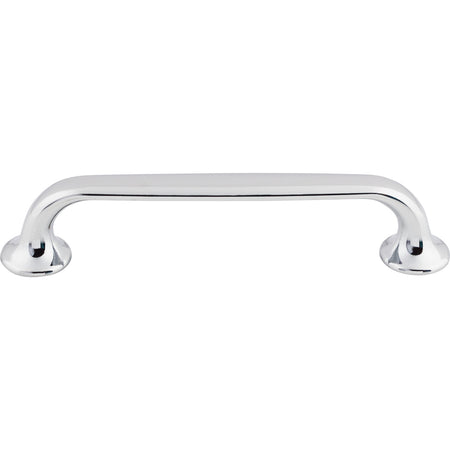 Top Knobs TK594PC: 5-1/16" cc Oculus D-Handle Cabinet Pull - Polished Chrome