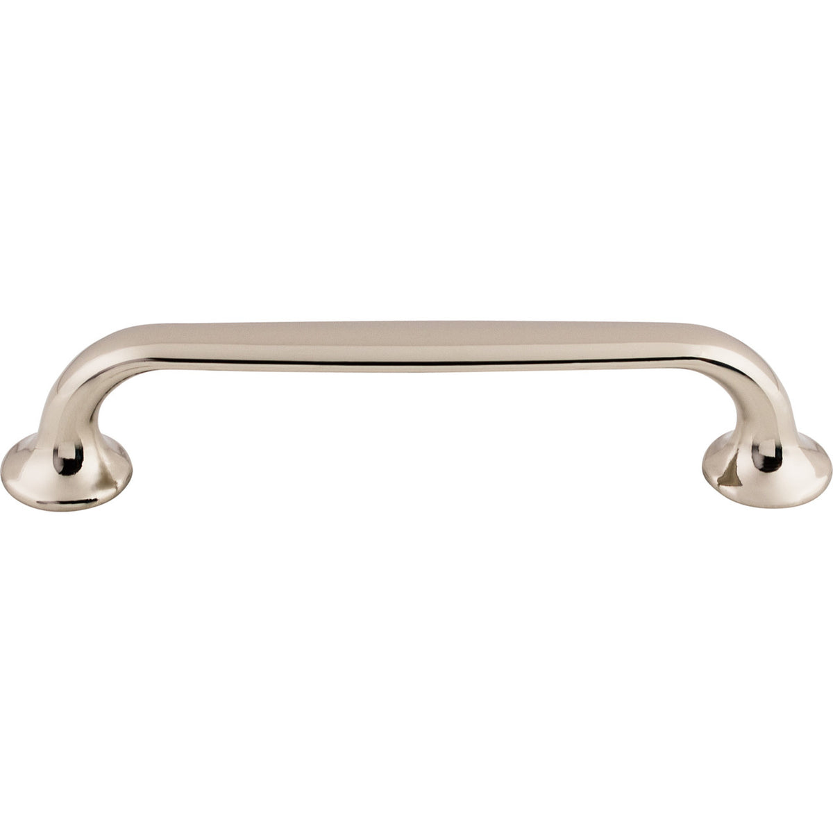 Top Knobs TK594PN: 5-1/16" cc Oculus D-Handle Cabinet Pull - Polished Nickel