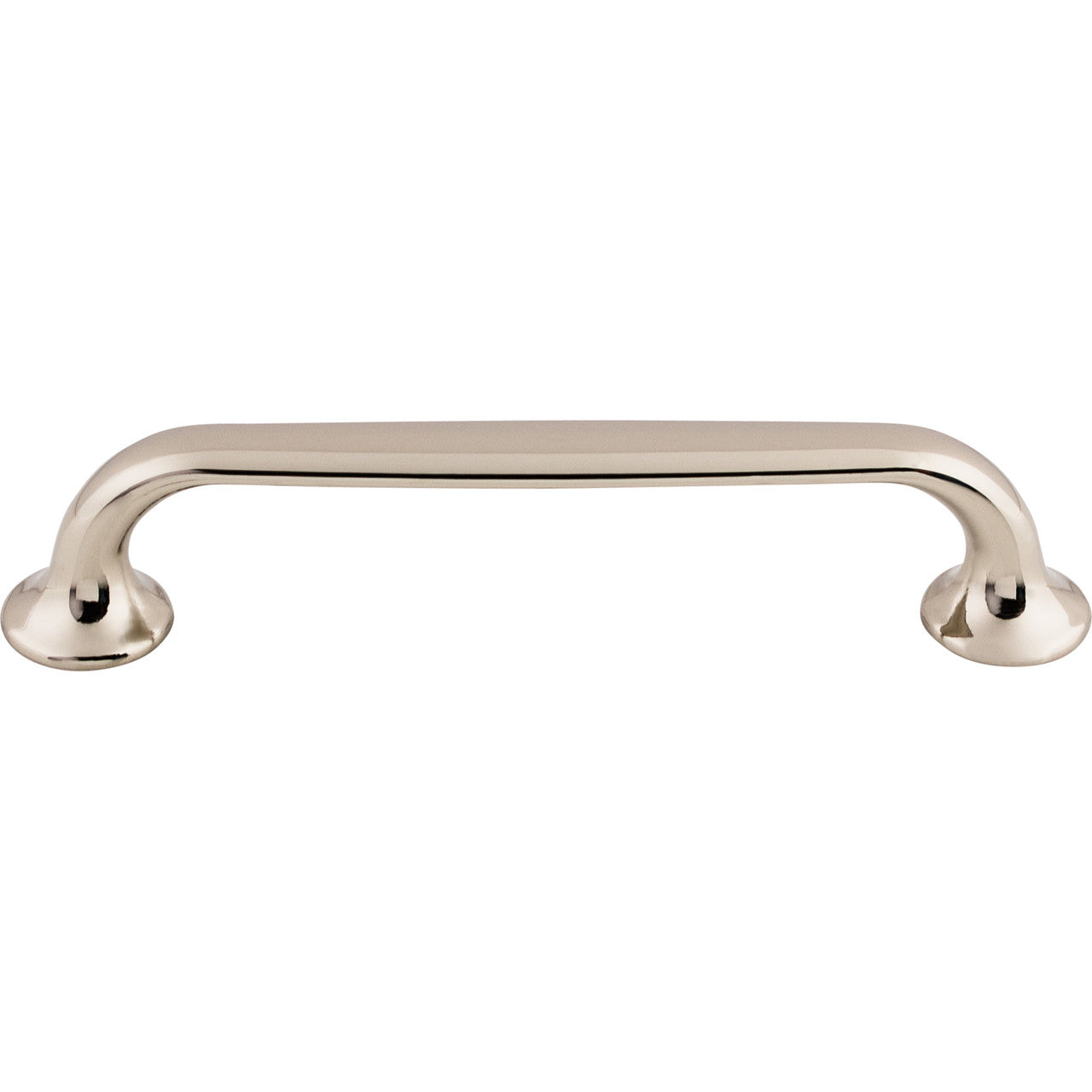 Top Knobs TK594PN: 5-1/16" cc Oculus D-Handle Cabinet Pull - Polished Nickel