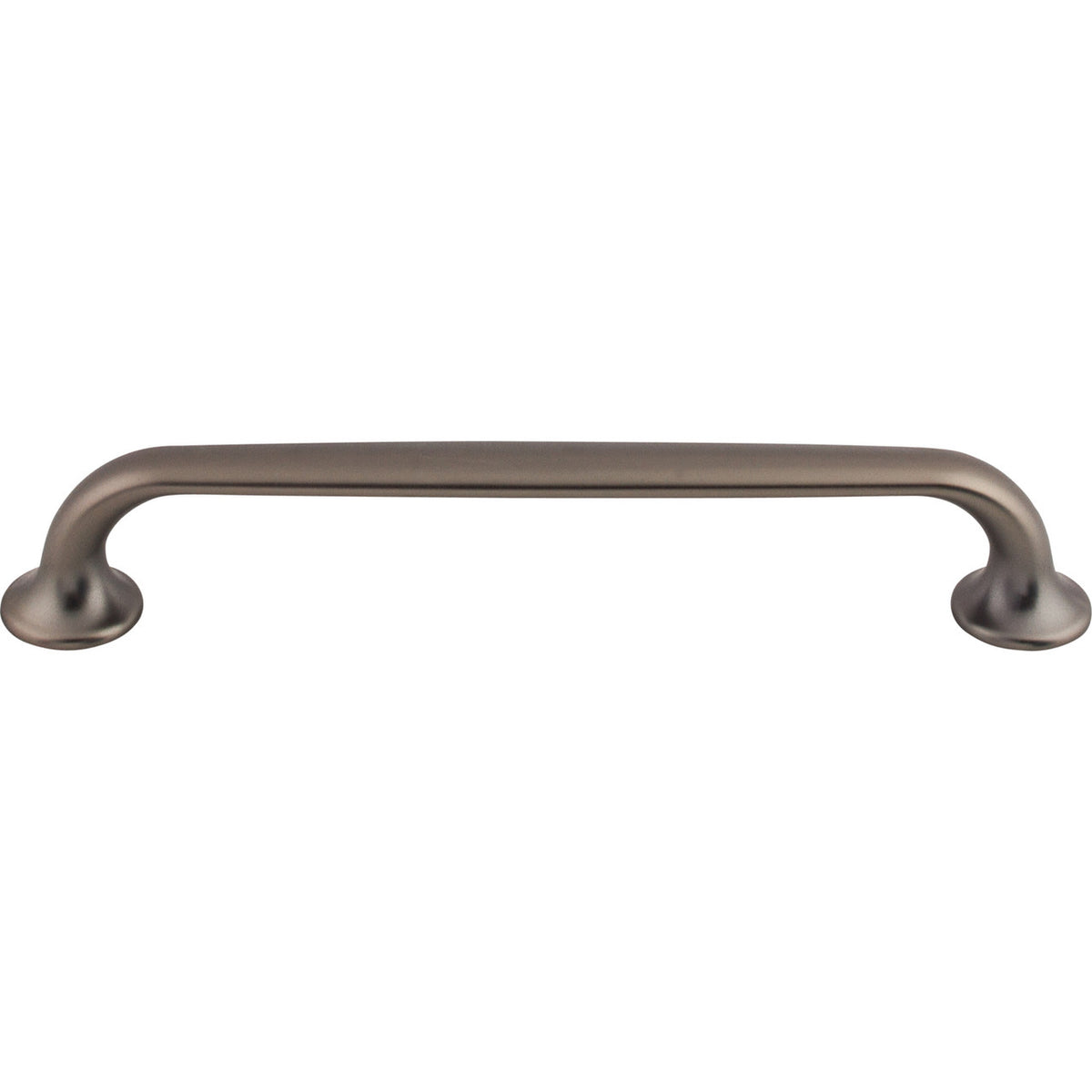 Top Knobs TK595AG: 6-5/16" cc Oculus D-Handle Cabinet Pull - Ash Gray