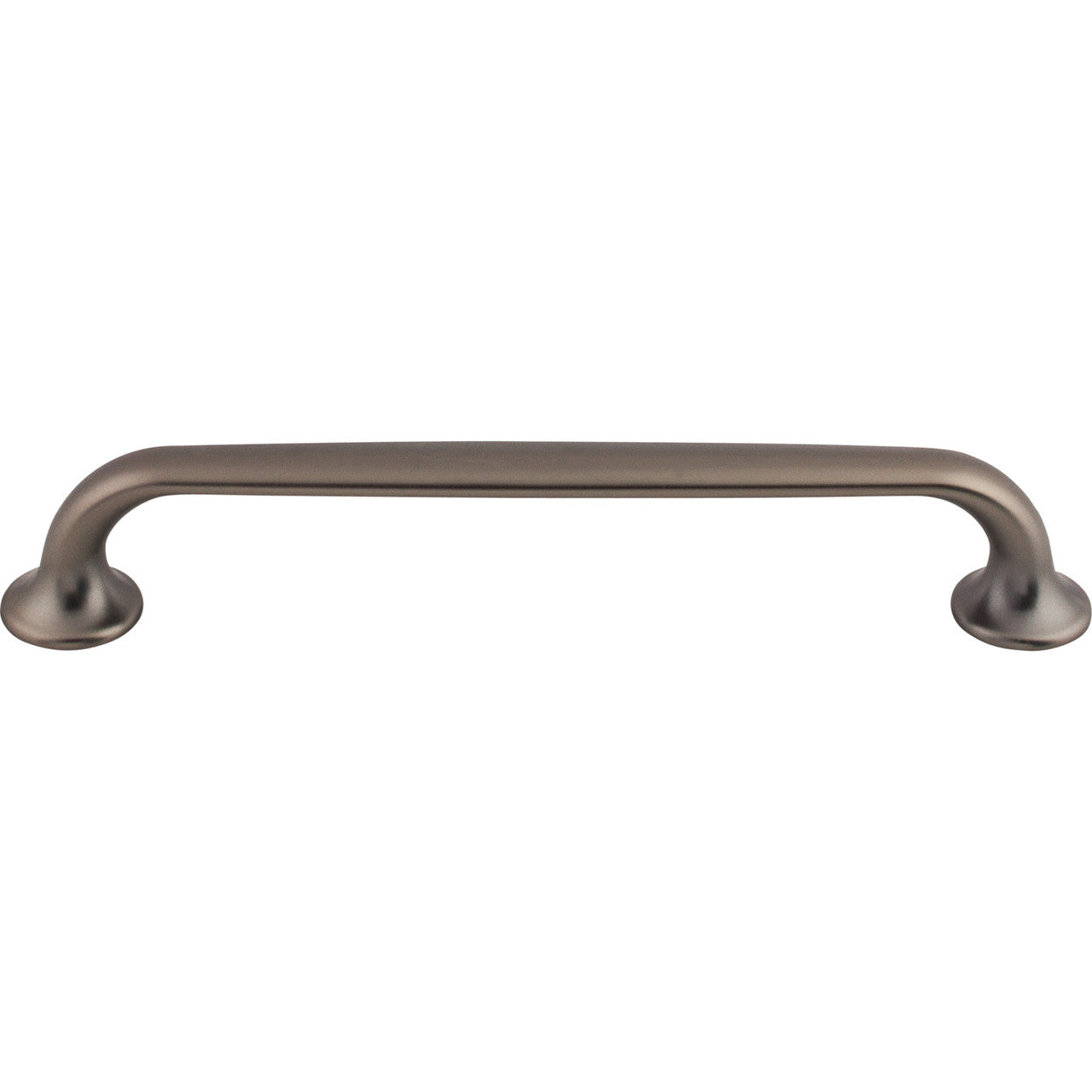 Top Knobs TK595AG: 6-5/16" cc Oculus D-Handle Cabinet Pull - Ash Gray