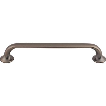 Top Knobs TK595AG: 6-5/16" cc Oculus D-Handle Cabinet Pull - Ash Gray