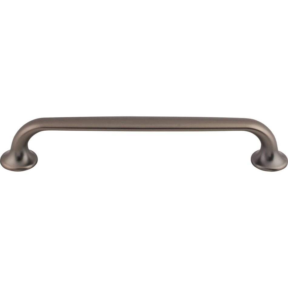 Top Knobs TK595AG: 6-5/16" cc Oculus D-Handle Cabinet Pull - Ash Gray