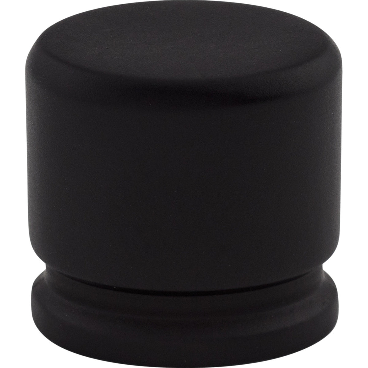Top Knobs TK59BLK: 1-1/8" Sanctuary Oval Cabinet Knob - Flat Black