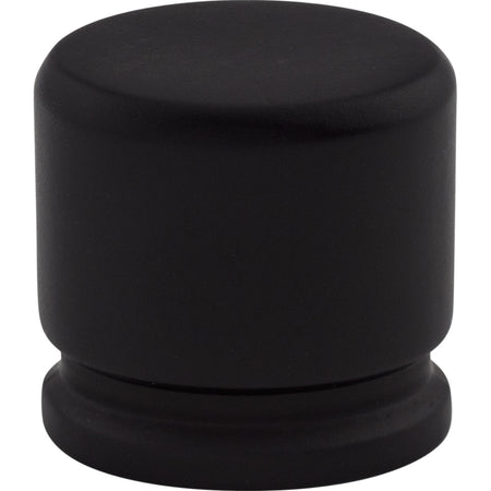 Top Knobs TK59BLK: 1-1/8" Sanctuary Oval Cabinet Knob - Flat Black