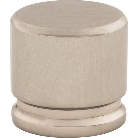 Top Knobs TK59BSN: 1-1/8" Sanctuary Oval Cabinet Knob - Brushed Satin Nickel