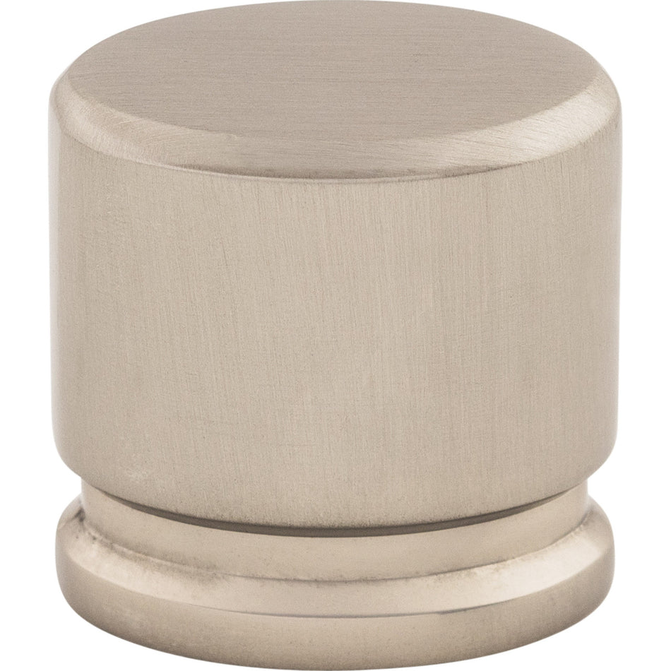 Top Knobs TK59BSN: 1-1/8" Sanctuary Oval Cabinet Knob - Brushed Satin Nickel