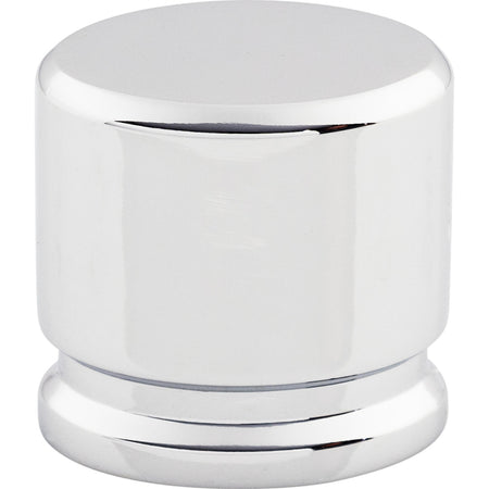 Top Knobs TK59PC: 1-1/8" Sanctuary Oval Cabinet Knob - Polished Chrome