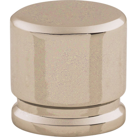 Top Knobs TK59PN: 1-1/8" Sanctuary Oval Cabinet Knob - Polished Nickel