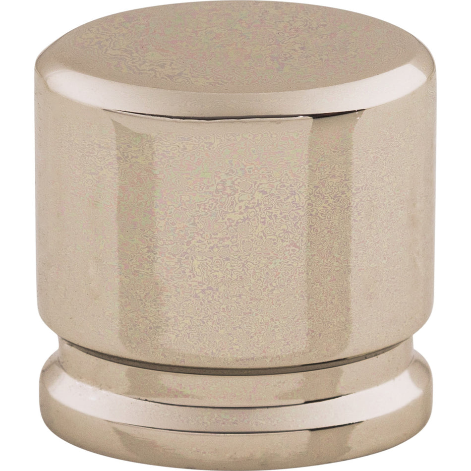 Top Knobs TK59PN: 1-1/8" Sanctuary Oval Cabinet Knob - Polished Nickel