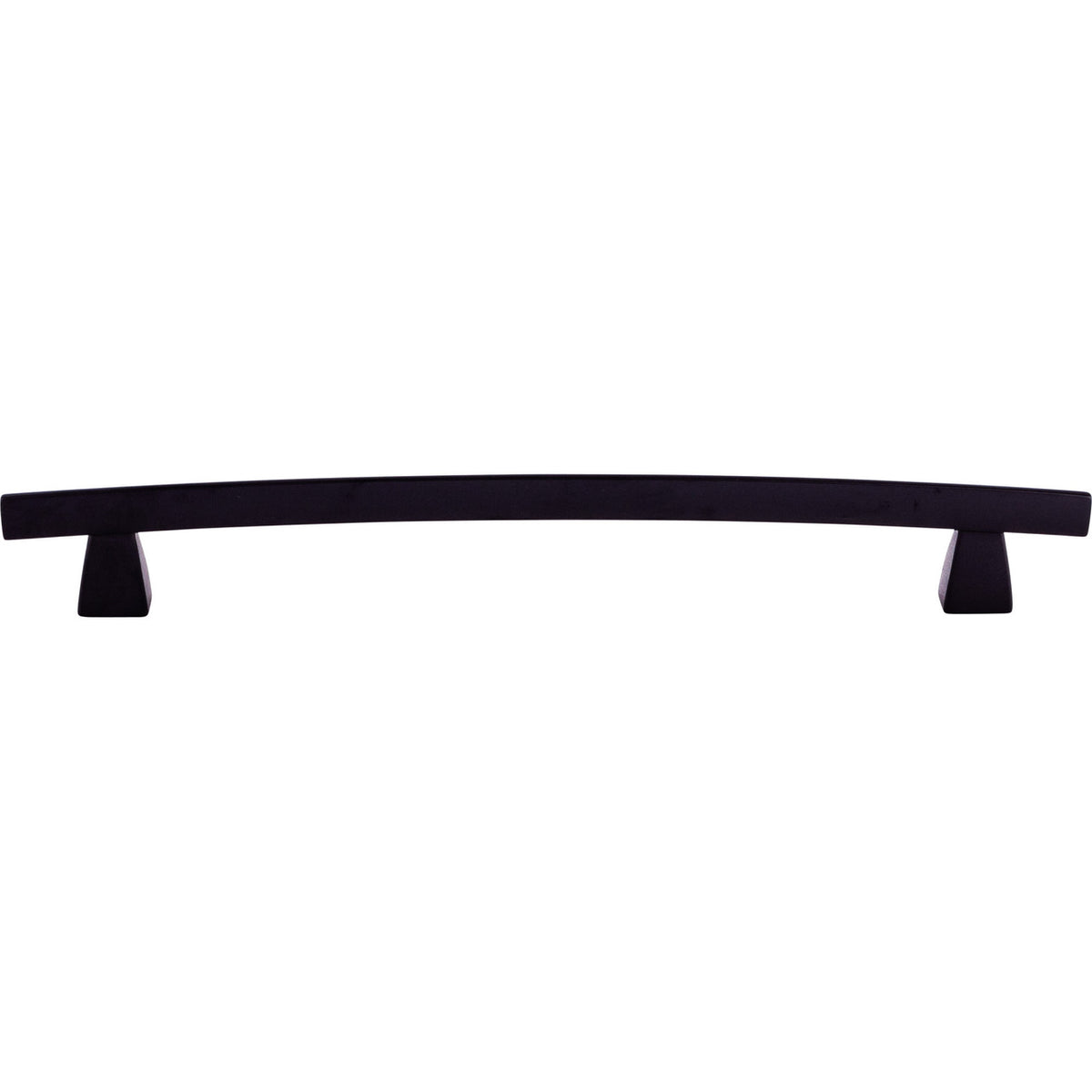 Top Knobs TK5BLK: 8" cc Sanctuary Arched Bar Cabinet Pull - Flat Black