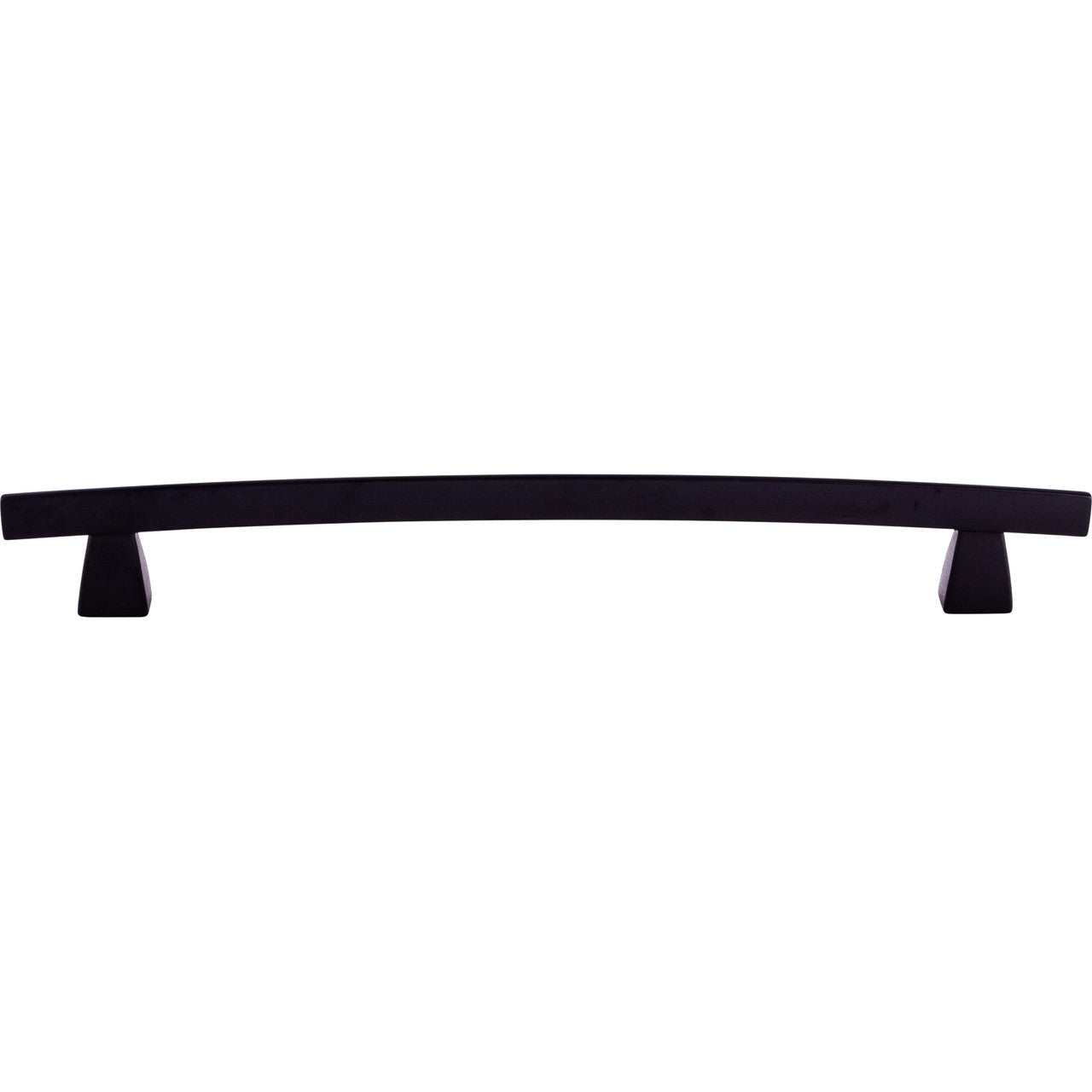 Top Knobs TK5BLK: 8" cc Sanctuary Arched Bar Cabinet Pull - Flat Black