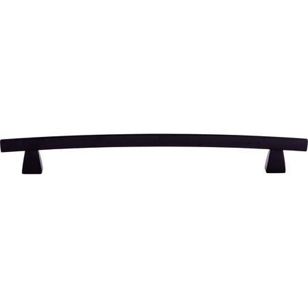 Top Knobs TK5BLK: 8" cc Sanctuary Arched Bar Cabinet Pull - Flat Black