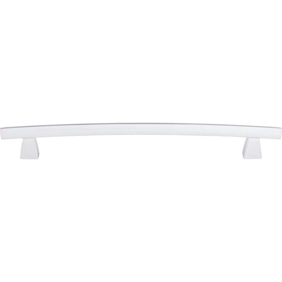 Top Knobs TK5PC: 8" cc Sanctuary Arched Bar Cabinet Pull - Polished Chrome