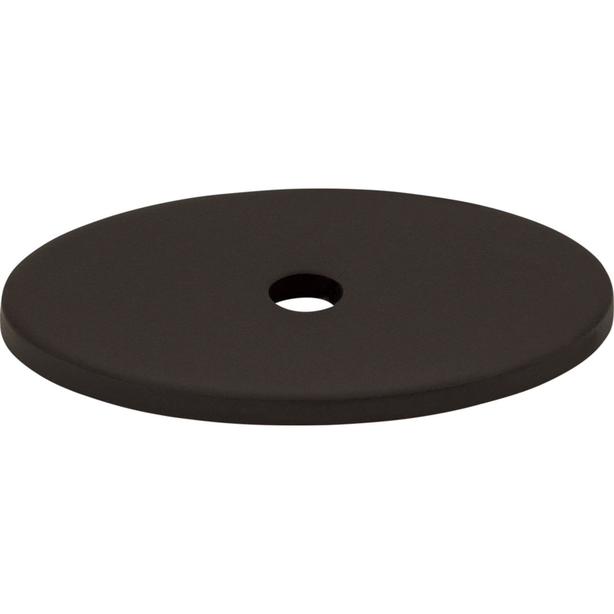 Top Knobs TK60BLK: Sanctuary Oval Backplate - Flat Black