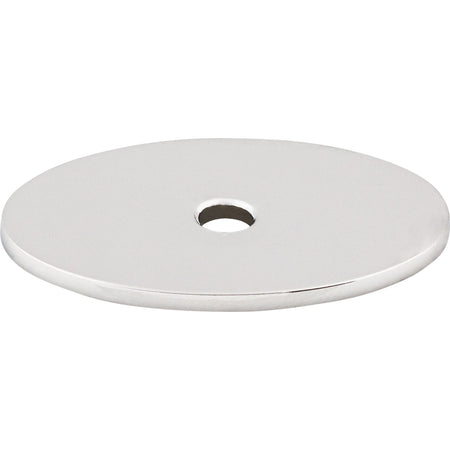 Top Knobs TK60PC: Sanctuary Oval Backplate - Polished Chrome