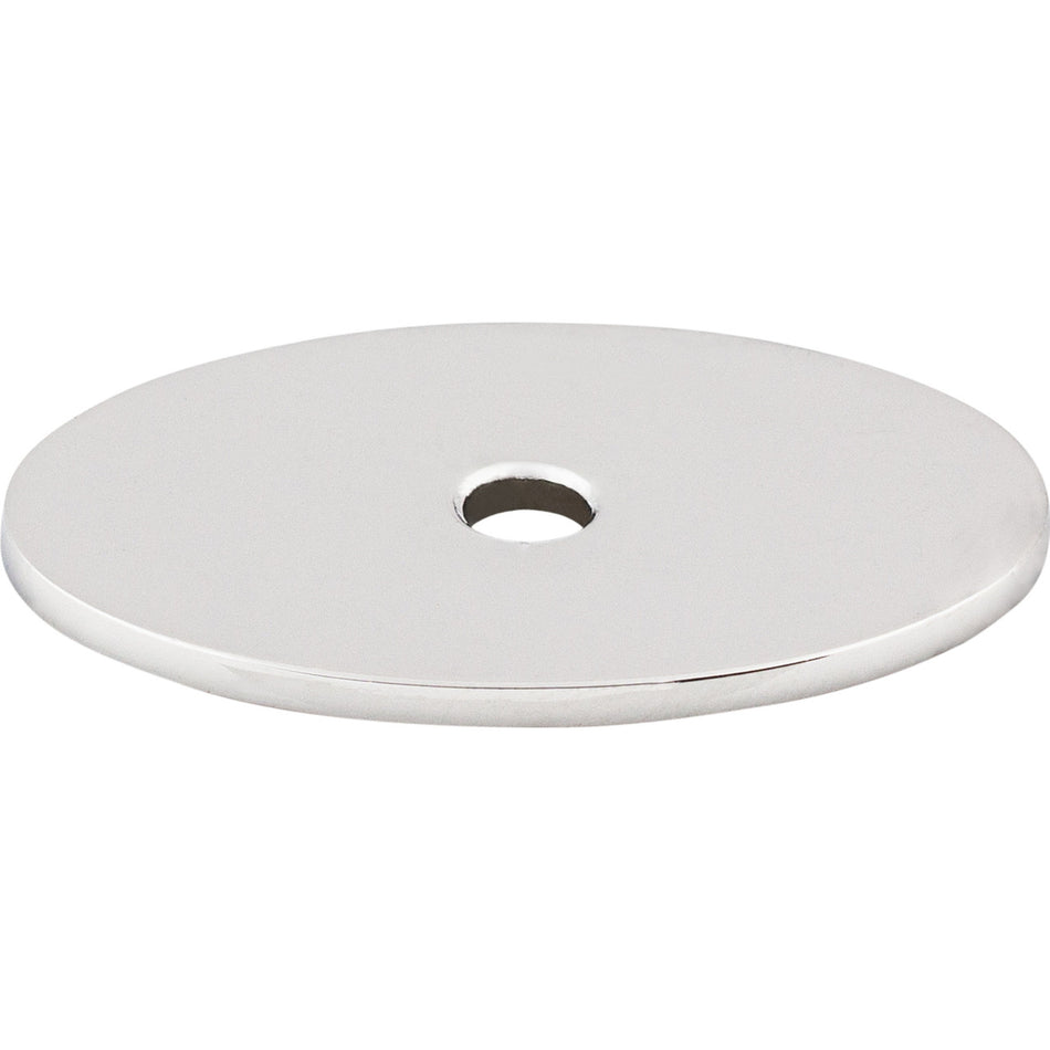 Top Knobs TK60PC: Sanctuary Oval Backplate - Polished Chrome