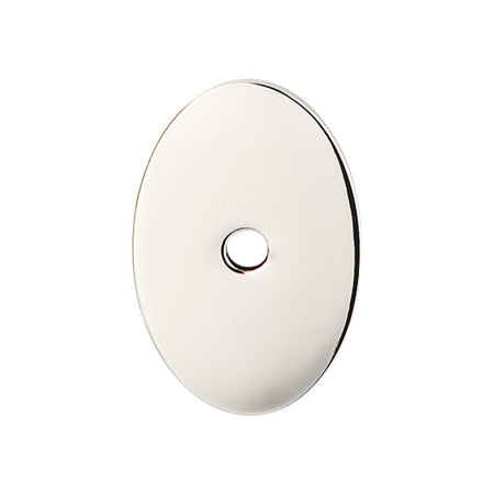 Top Knobs TK60PN: Sanctuary Oval Backplate - Polished Nickel