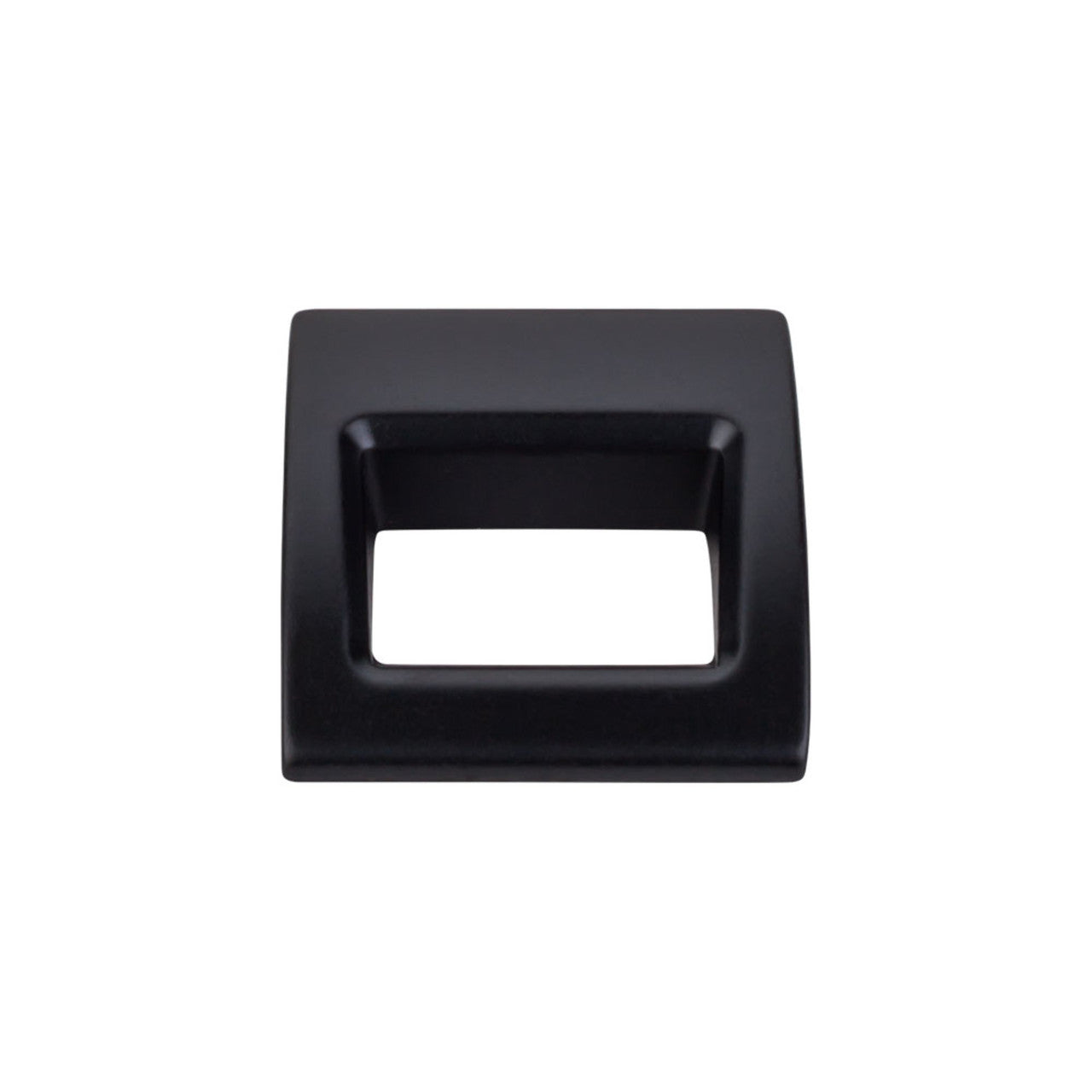 Top Knobs TK615BLK: Tango Finger Cabinet Pull - Flat Black