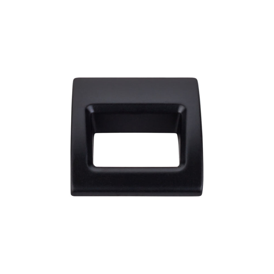 Top Knobs TK615BLK: Tango Finger Cabinet Pull - Flat Black