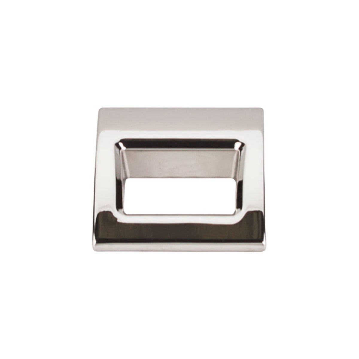 Top Knobs TK615PN: Tango Finger Cabinet Pull - Polished Nickel