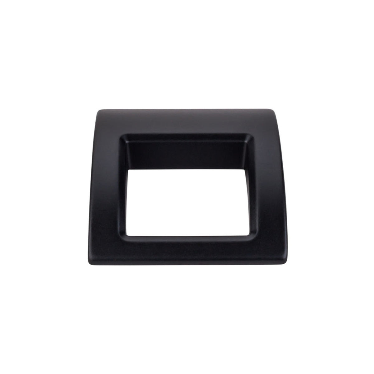 Top Knobs TK616BLK: Tango Finger Cabinet Pull - Flat Black