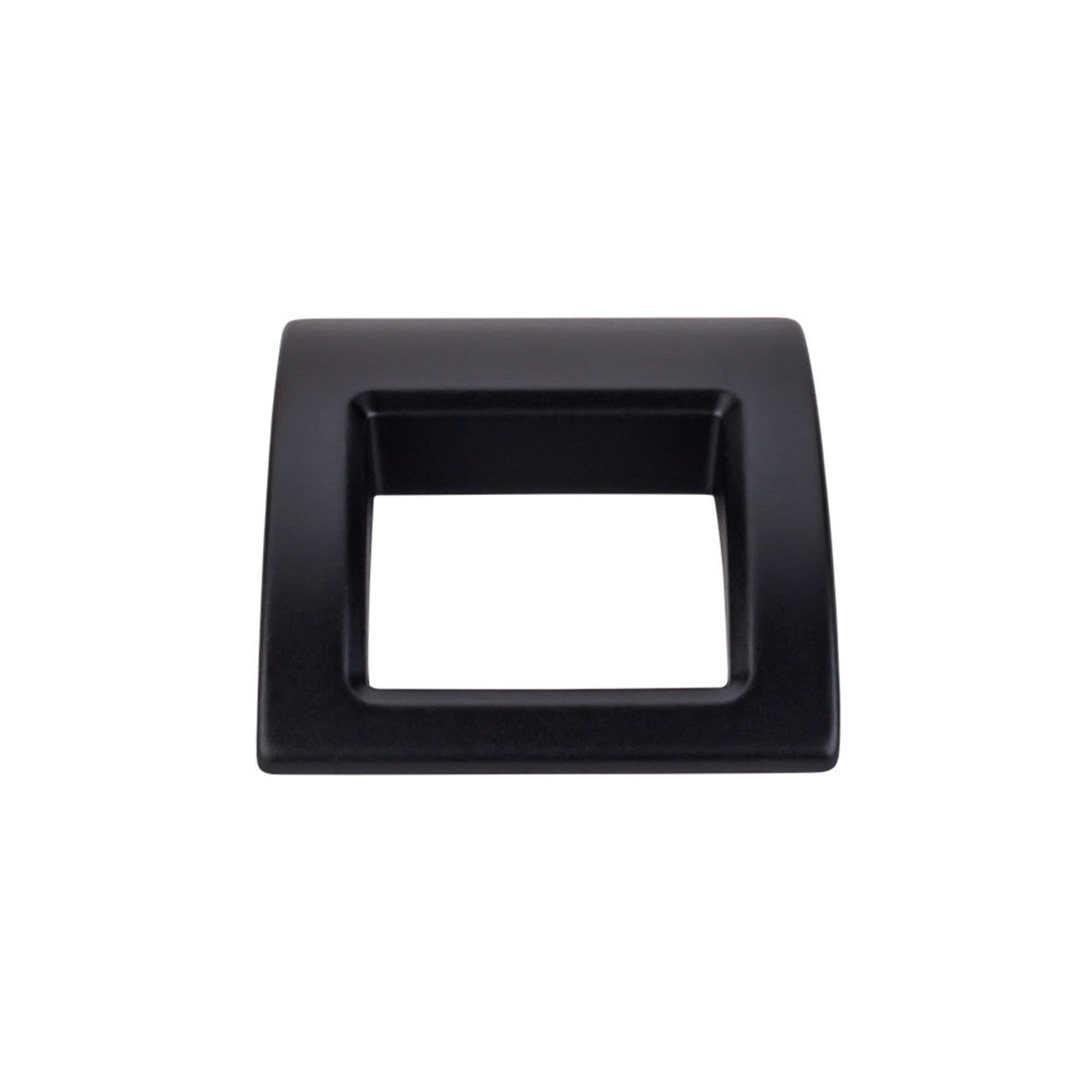 Top Knobs TK616BLK: Tango Finger Cabinet Pull - Flat Black