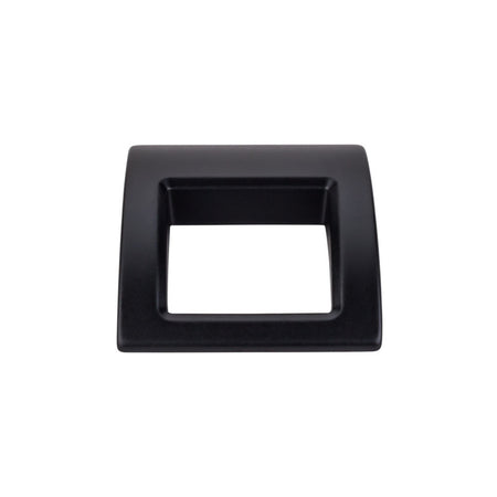 Top Knobs TK616BLK: Tango Finger Cabinet Pull - Flat Black