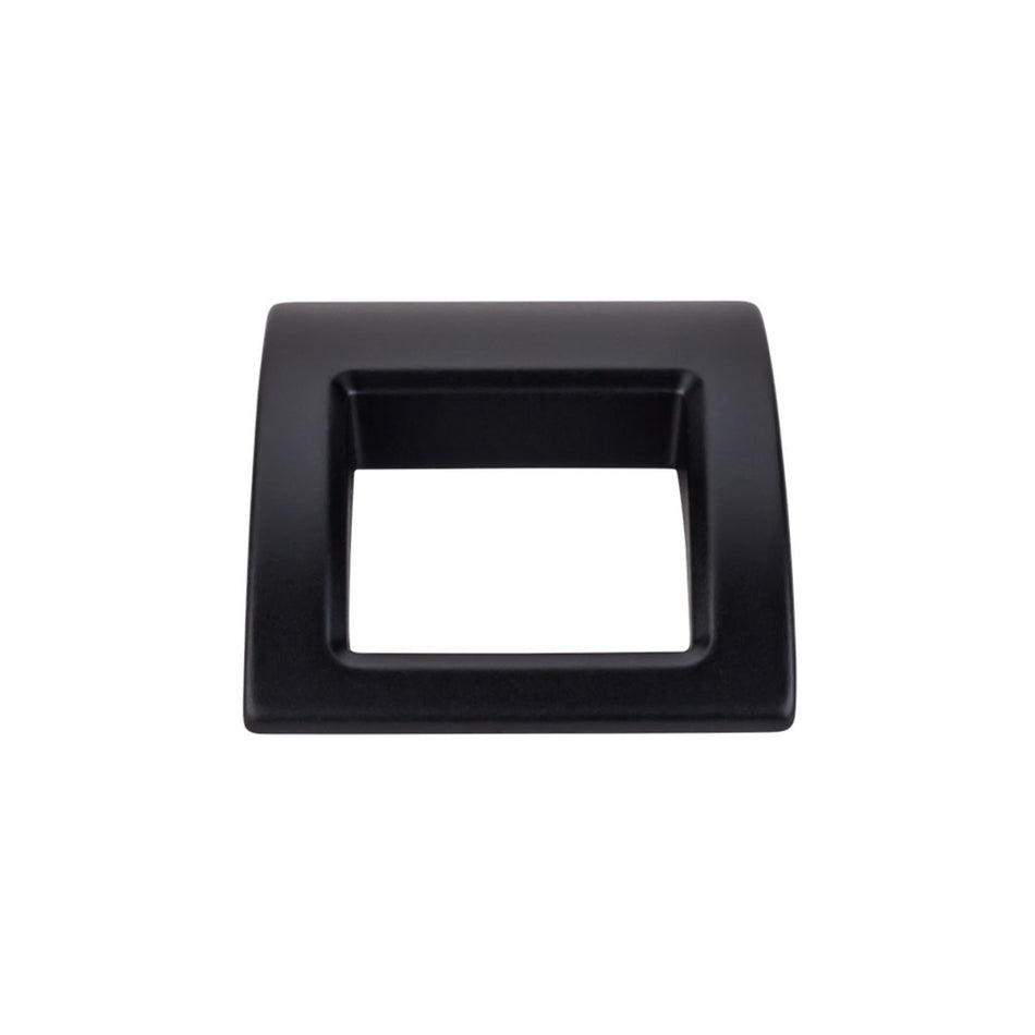 Top Knobs TK616BLK: Tango Finger Cabinet Pull - Flat Black