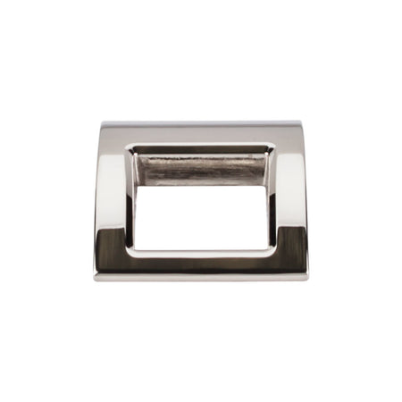 Top Knobs TK616PN: Tango Finger Cabinet Pull - Polished Nickel