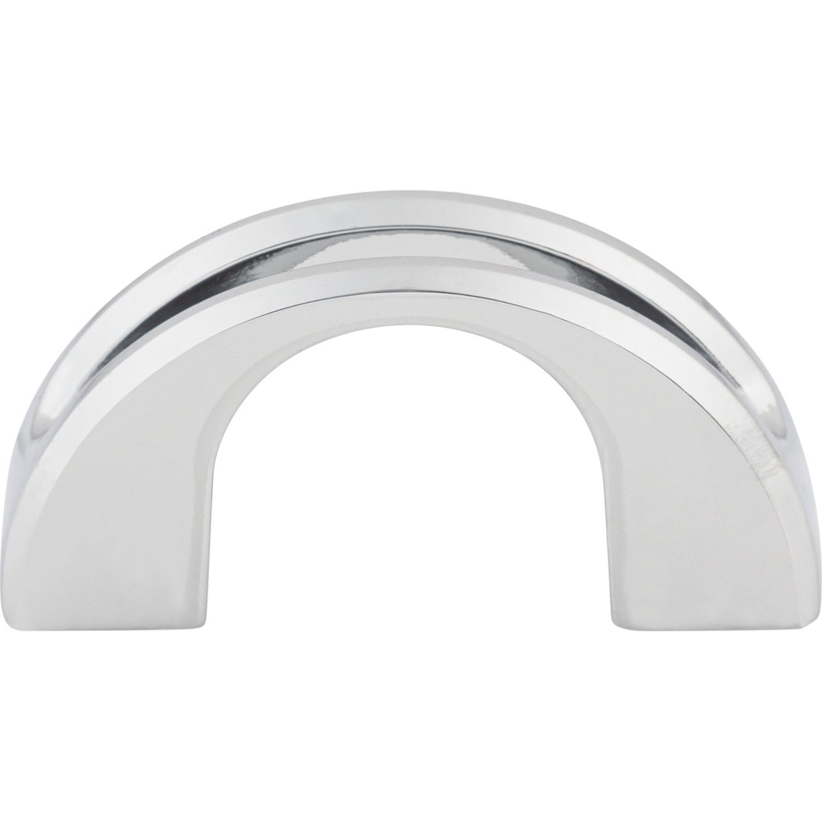 Top Knobs TK617PC: 1-1/4" cc Tango Finger Cabinet Pull - Polished Chrome