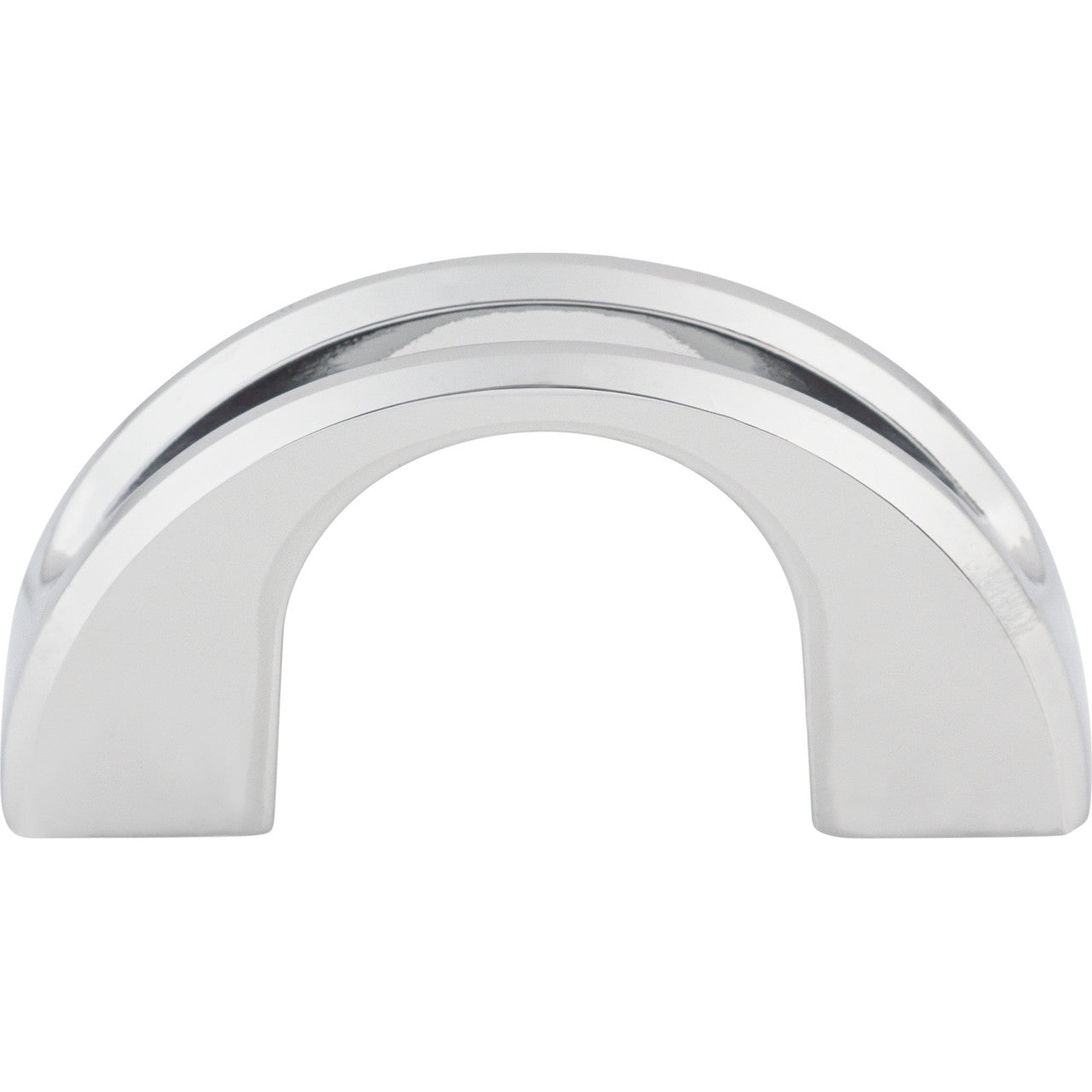 Top Knobs TK617PC: 1-1/4" cc Tango Finger Cabinet Pull - Polished Chrome