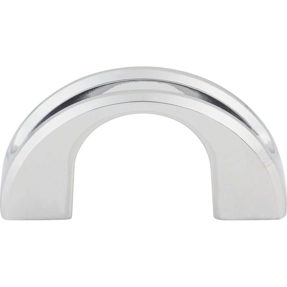 Top Knobs TK617PC: 1-1/4" cc Tango Finger Cabinet Pull - Polished Chrome