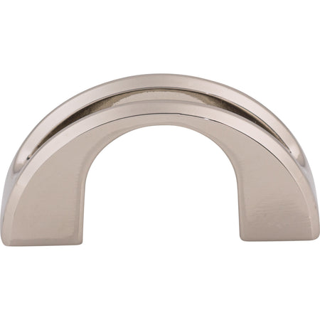 Top Knobs TK617PN: 1-1/4" cc Tango Finger Cabinet Pull - Polished Nickel
