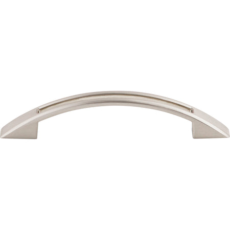 Top Knobs TK618BSN: 3-3/4" cc Tango Bow Cabinet Pull - Brushed Satin Nickel