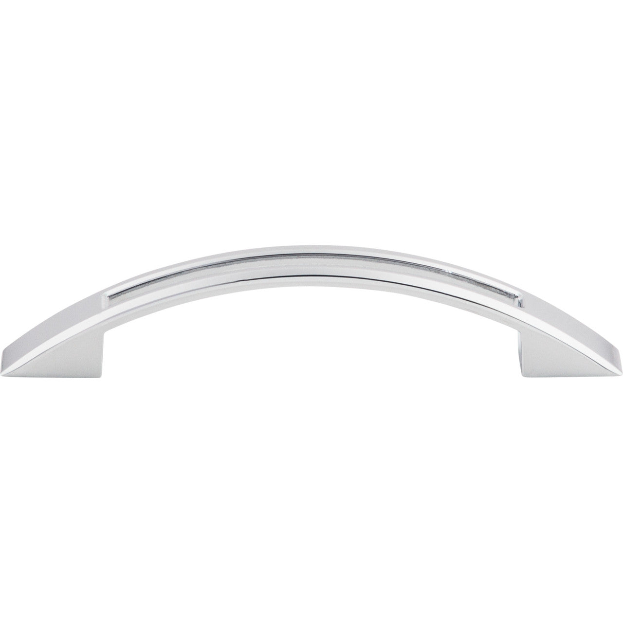 Top Knobs TK618PC: 3-3/4" cc Tango Bow Cabinet Pull - Polished Chrome