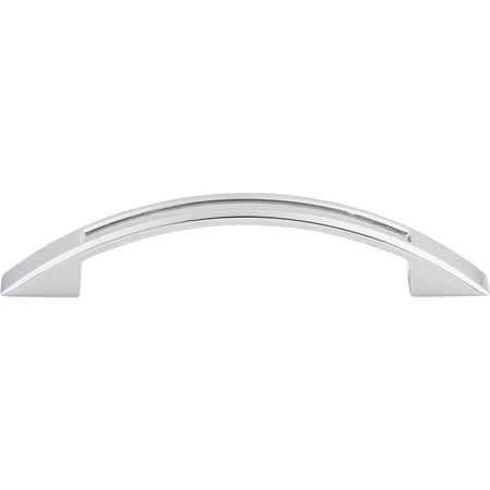 Top Knobs TK618PC: 3-3/4" cc Tango Bow Cabinet Pull - Polished Chrome