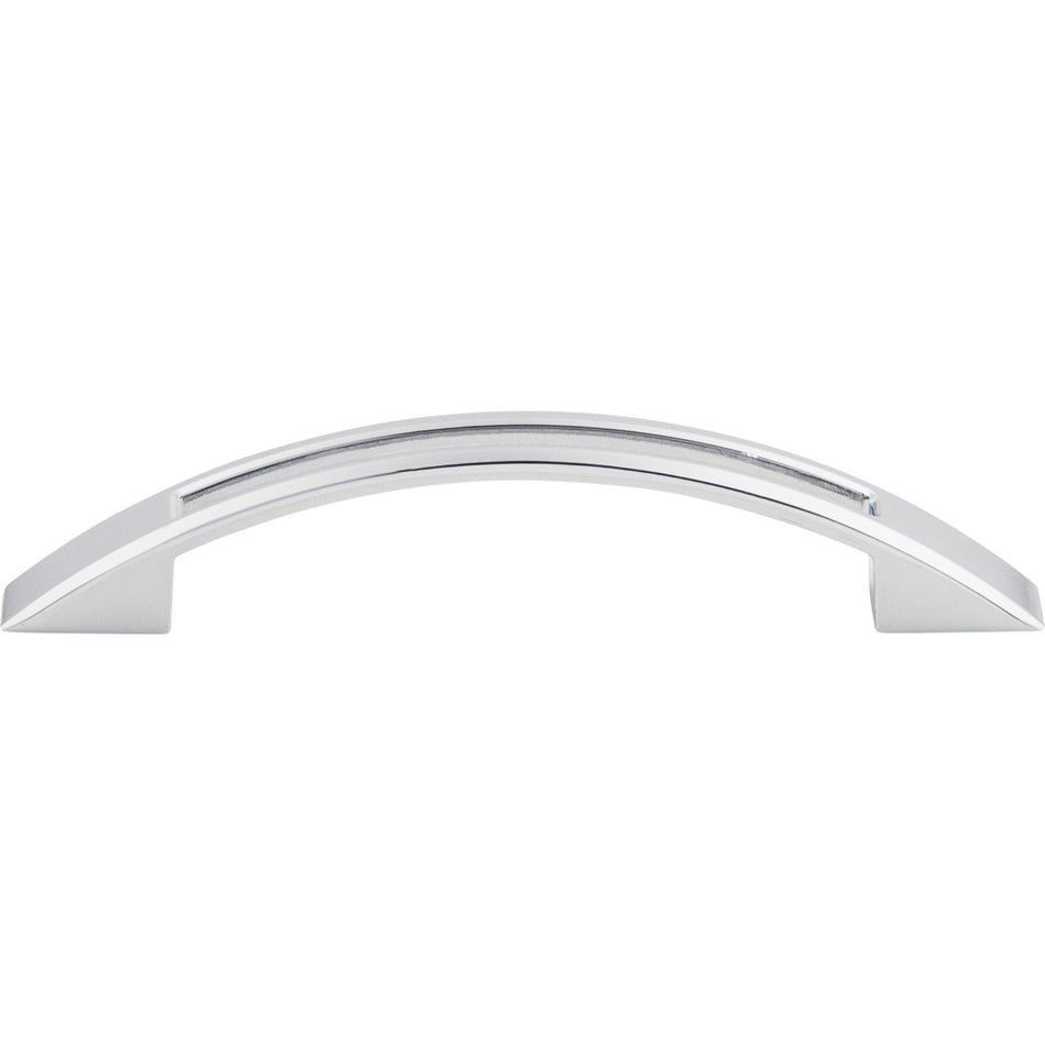Top Knobs TK618PC: 3-3/4" cc Tango Bow Cabinet Pull - Polished Chrome