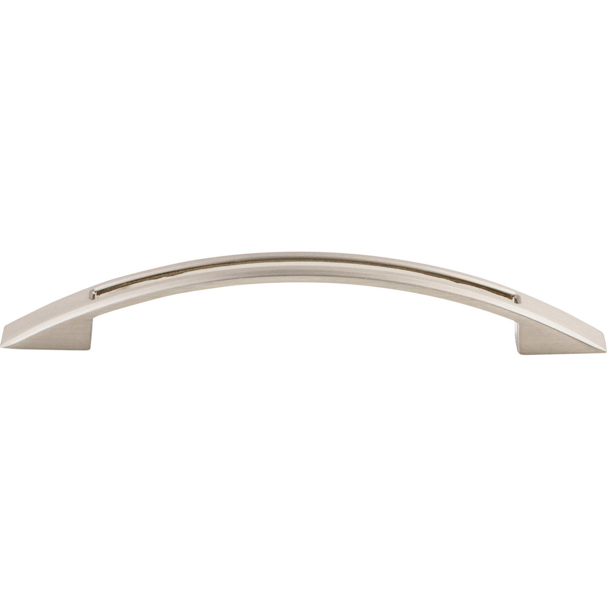 Top Knobs TK619BSN: 5-1/16" cc Tango Bow Cabinet Pull - Brushed Satin Nickel
