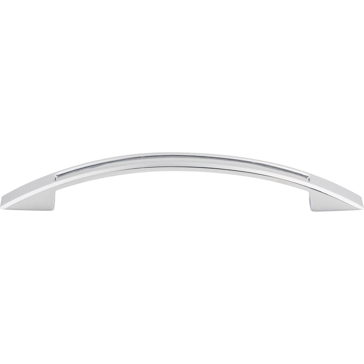 Top Knobs TK619PC: 5-1/16" cc Tango Bow Cabinet Pull - Polished Chrome