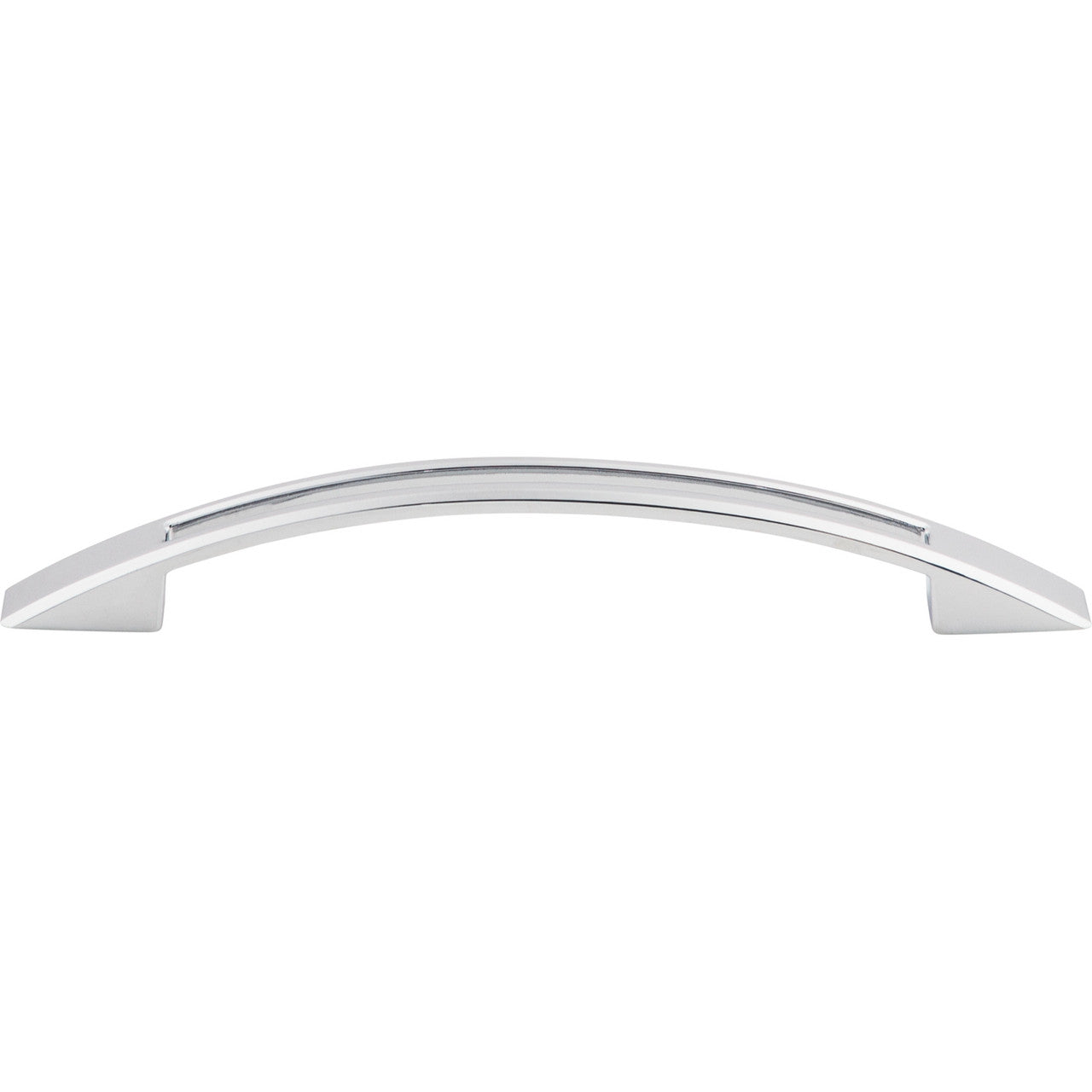 Top Knobs TK619PC: 5-1/16" cc Tango Bow Cabinet Pull - Polished Chrome