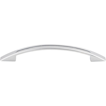 Top Knobs TK619PC: 5-1/16" cc Tango Bow Cabinet Pull - Polished Chrome