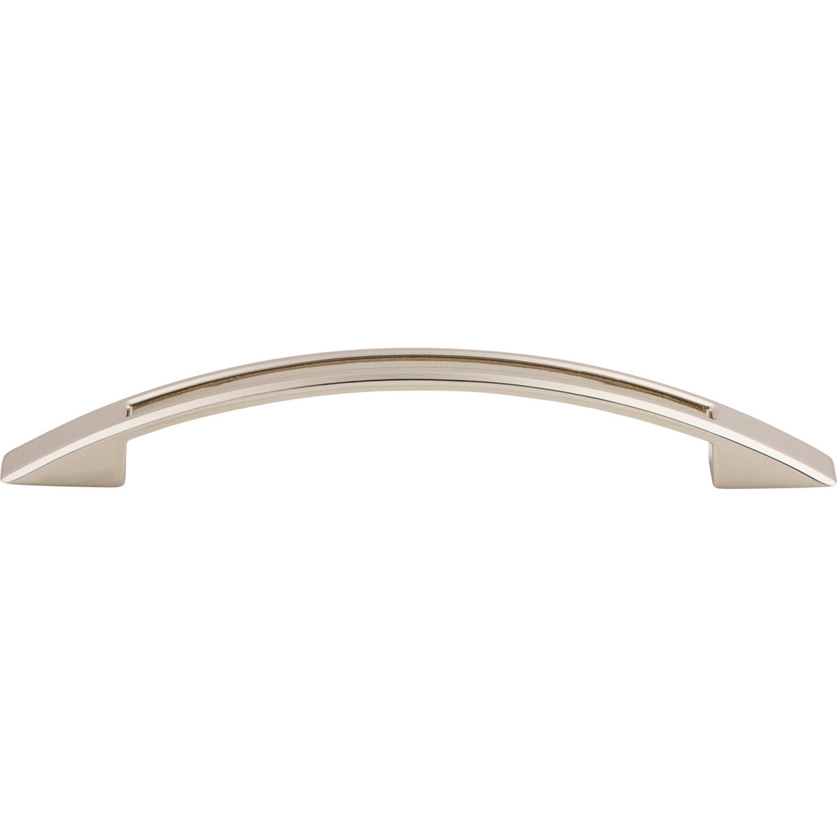 Top Knobs TK619PN: 5-1/16" cc Tango Bow Cabinet Pull - Polished Nickel